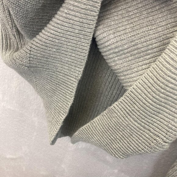 J Crew Knit Sweater Mens XL Gray Brown Shoulder Patch Crewneck Pullover Heavy - Picture 15 of 16